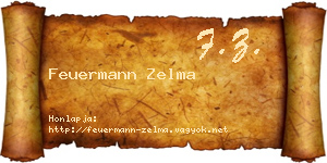 Feuermann Zelma névjegykártya